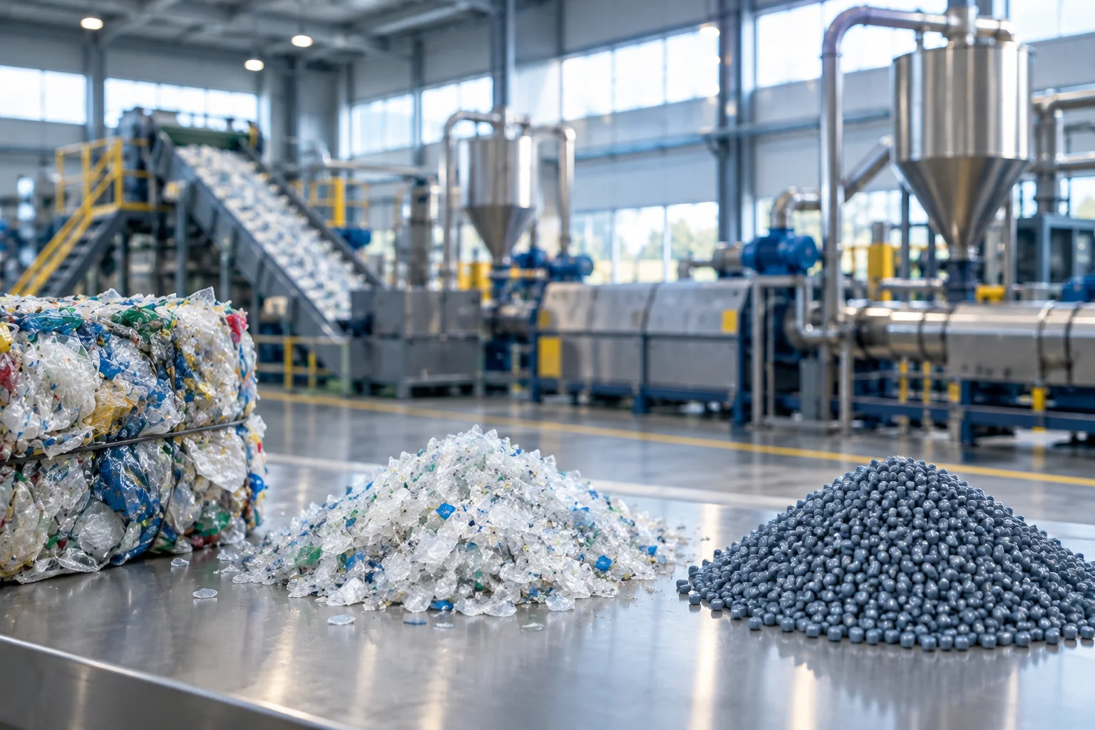 Recykling mechaniczny krok po kroku: od beli do regranulatu